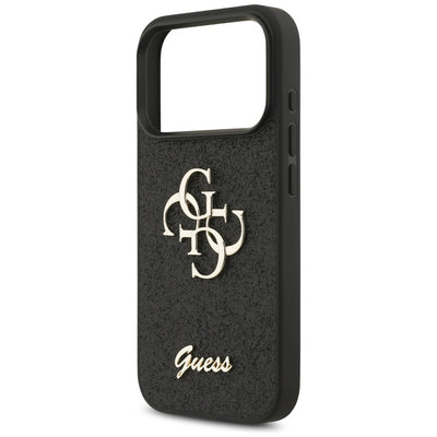 Guess Fixed Glitter Big 4G Case for iPhone 17 Pro / 18 Pro - Black