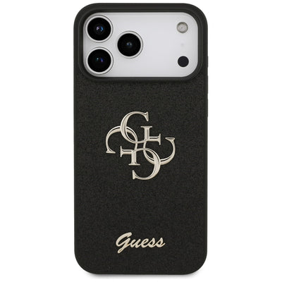 Guess Fixed Glitter Big 4G Case for iPhone 17 Pro Max / 18 Pro Max - Black