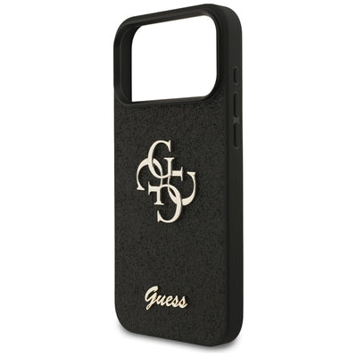 Guess Fixed Glitter Big 4G Case for iPhone 17 Pro Max / 18 Pro Max - Black