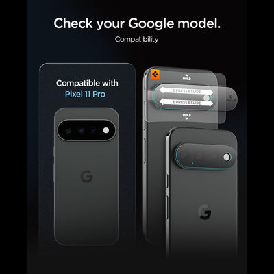 Spigen Optik Pro HD 2-Pack Tempered Glass Lens Screen Protector for Google Pixel 11 Pro