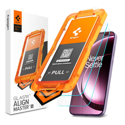 Spigen Glas.tR AlignMaster Slim 2-Pack Tempered Glass for OnePlus 15