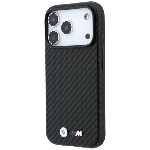 BMW M Carbon Metal Logo MagSafe Case for iPhone 17 Pro Max / 18 Pro Max - Black