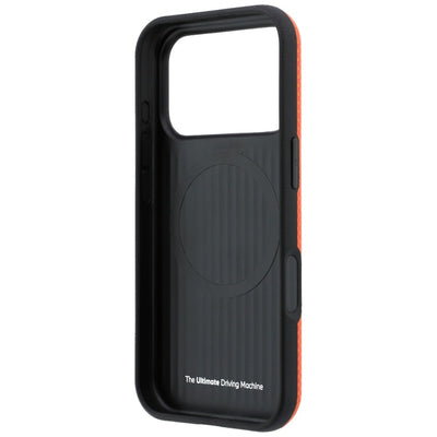 BMW M Quadrille Kevlar Metal Logo MagSafe Case for iPhone 17 Pro Max / 18 Pro Max - Orange