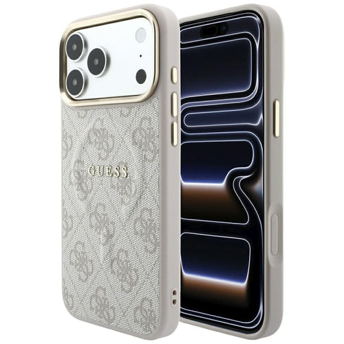 Guess Embossed 4G Classic MagSafe Case for iPhone 17 Pro / 18 Pro - Pink