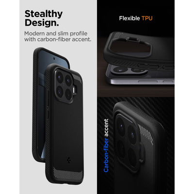 Spigen Rugged Armor case for Xiaomi 17T Pro - matte black