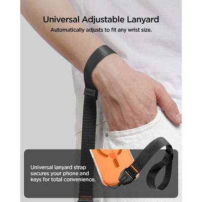 Spigen Universal Adjustable Lanyard Strap Wrist for Phone - Black