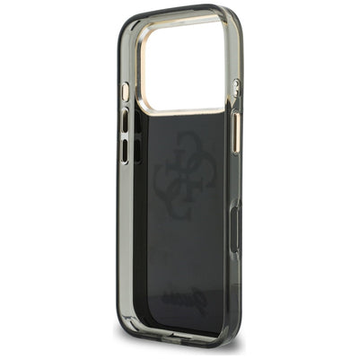 Guess IML 4G Script Metal Case for iPhone 17 Pro / 18 Pro - Black