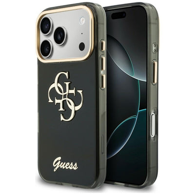 Guess IML 4G Script Metal Case for iPhone 17 Pro Max / 18 Pro Max - Black