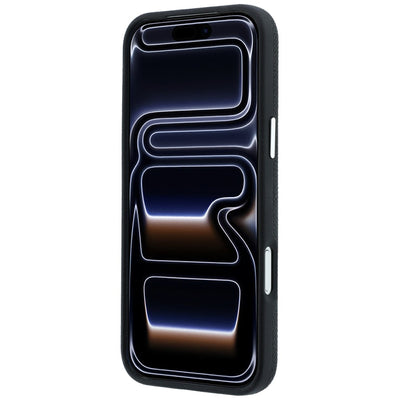 Karl Lagerfeld Grained Elongated Logo MagSafe Case for iPhone 17 Pro Max / 18 Pro Max - Black