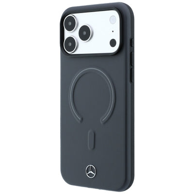 Mercedes Leather 3D MagSafe Case for iPhone 18 Pro / 17 Pro - Anthracite