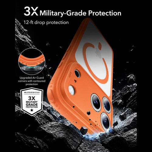 ESR Classic Hybrid MagSafe Case for iPhone 18 Pro / 17 Pro - Orange