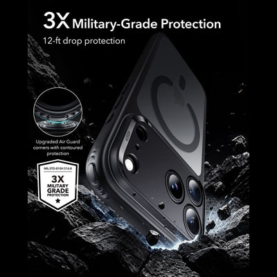 ESR Classic Hybrid MagSafe Case for iPhone 18 Pro Max / 17 Pro Max - Black