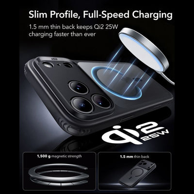 ESR Classic Hybrid MagSafe Case for iPhone 18 Pro Max / 17 Pro Max - Black