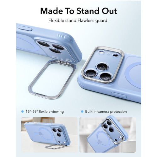 ESR Classic Hybrid Kickstand MagSafe Case for iPhone 18 Pro Max / 17 Pro Max - Light Blue Matte