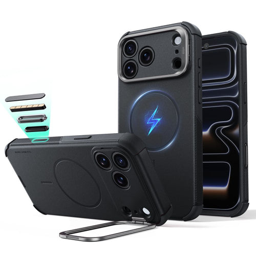 ESR Cyber Tough Kickstand MagSafe Case for iPhone 18 Pro / 17 Pro - Black