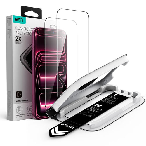 ESR UltraFit Classic 2-Pack Tempered Glass for iPhone 18 Pro Max / 17 Pro Max - Black