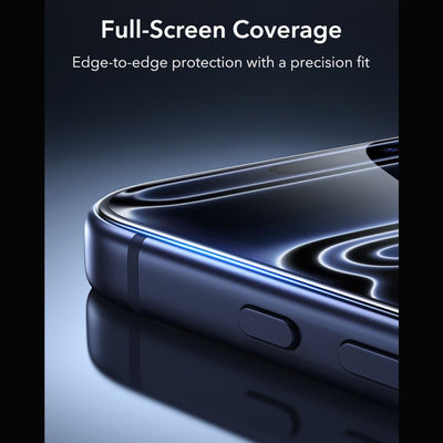 ESR UltraFit Armorite 2-Pack Tempered Glass for iPhone 18 Pro / 17 Pro - Black