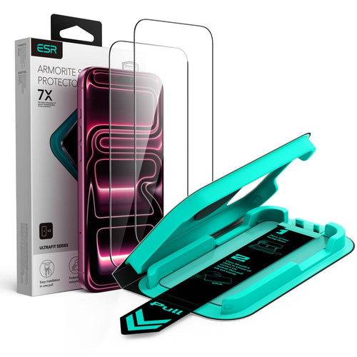 ESR UltraFit Armorite 2-Pack Tempered Glass for iPhone 18 Pro Max / 17 Pro Max - Black