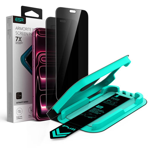 ESR UltraFit Armorite Privacy 2-Pack Tempered Glass for iPhone 18 Pro