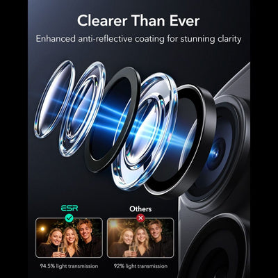 ESR Armorite Camera Protector Tempered Glass for iPhone 18 Pro / 18 Pro Max - Black