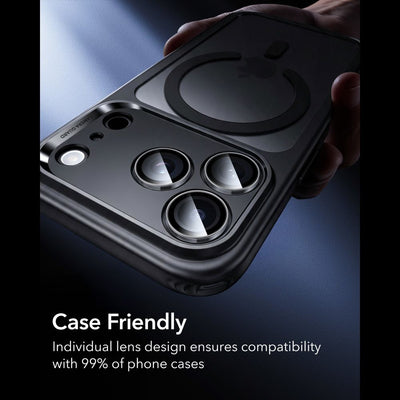 ESR Armorite Camera Protector Tempered Glass for iPhone 18 Pro / 18 Pro Max - Dark Cherry
