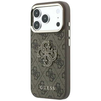 Guess 4G & Big Resin Logo Case for iPhone 17 Pro Max / 18 Pro Max - Brown