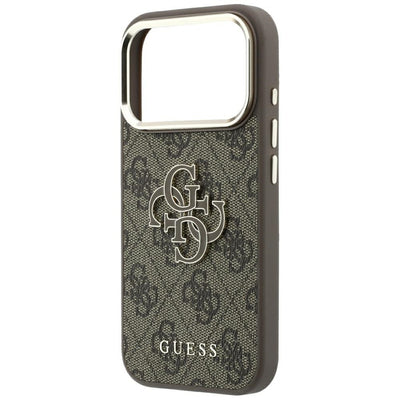 Guess 4G & Big Resin Logo Case for iPhone 17 Pro Max / 18 Pro Max - Brown