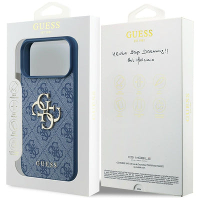 Guess 4G Big Logo Case for iPhone 17 Pro Max / 18 Pro Max - Blue