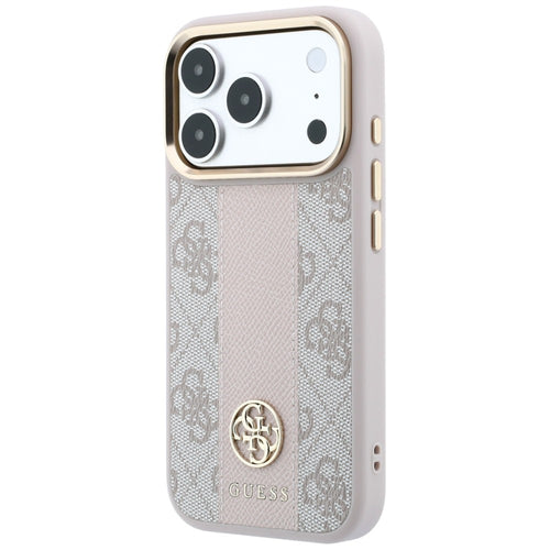 Guess 4G with Stripe Round and Classic Logos MagSafe Case for iPhone 17 Pro Max / 18 Pro Max - Pink