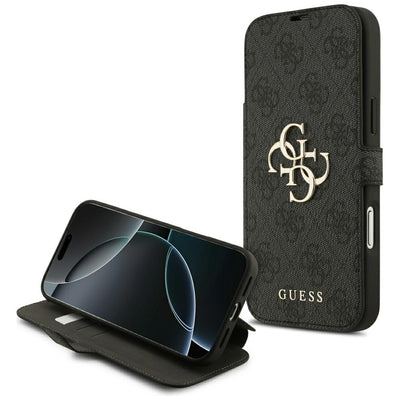 Guess Book 4G Metal Logo Case for iPhone 18 Pro Max / 17 Pro Max - Black