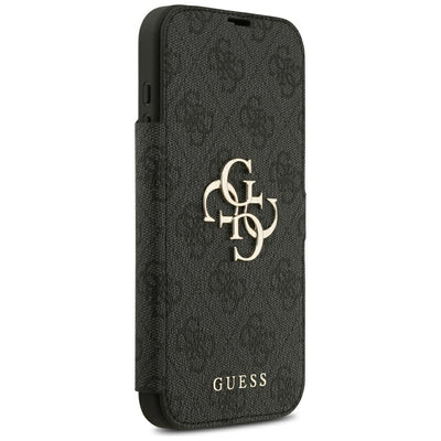 Guess Book 4G Metal Logo Case for iPhone 18 Pro Max / 17 Pro Max - Black