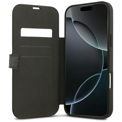 Guess Book 4G Metal Logo Case for iPhone 18 Pro Max / 17 Pro Max - Black
