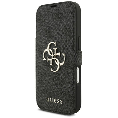 Guess Book 4G Metal Logo Case for iPhone 18 Pro / 17 Pro - Black