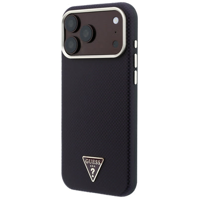 Guess Kevlar Triangle Logo MagSafe Case for iPhone 17 Pro / 18 Pro - Burgundy