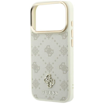 Guess Peony 4G Small Logo MagSafe Case for iPhone 17 Pro Max / 18 Pro Max - Beige