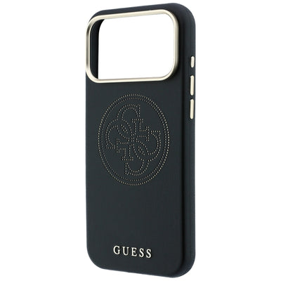 Guess Perforated 4G Gold Logo Magsafe Case for iPhone 17 Pro / 18 Pro - Black