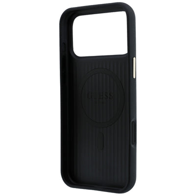 Guess Perforated 4G Gold Logo Magsafe Case for iPhone 17 Pro / 18 Pro - Black