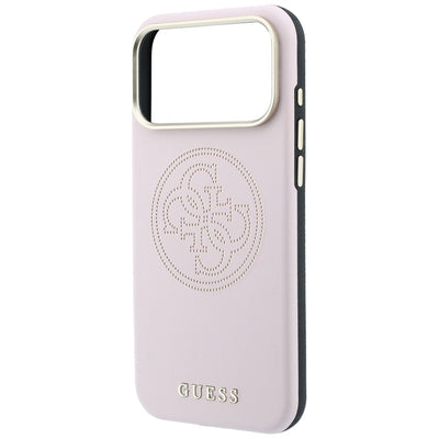 Guess Perforated 4G Gold Logo Magsafe Case for iPhone 17 Pro / 18 Pro - Pink