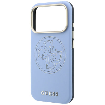 Guess Perforated 4G Gold Logo Magsafe Case for iPhone 18 Pro Max / 17 Pro Max - Light Blue