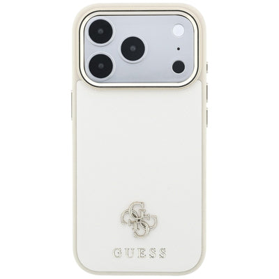 Guess Saffiano Small 4G & Classic Logo MagSafe case for iPhone 17 Pro Max / 18 Pro Max - beige