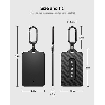 Spigen TO243 Tesla Key Card Holder for Car Keys - Black