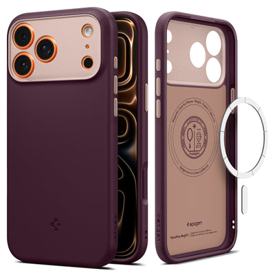 Spigen Nano Pop MagSafe case for iPhone 18 Pro Max / 17 Pro Max - dark cherry