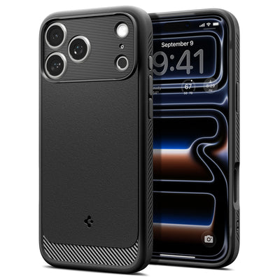 Spigen Rugged Armor MagSafe Case for iPhone 18 Pro / 17 Pro - Matte Black