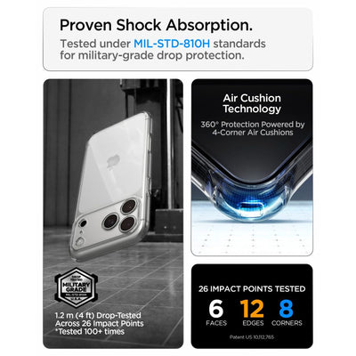 Spigen Ultra Hybrid Case for iPhone 18 Pro / 17 Pro - Transparent