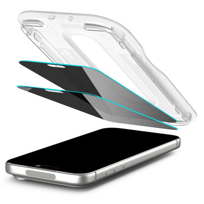 Spigen Glas.tR EZ Fit Pro HD AC 2-Pack Privacy Tempered Glass for iPhone 18 Pro Max