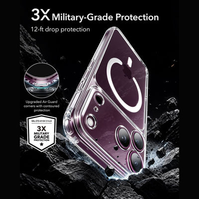 ESR Classic Hybrid MagSafe Case for iPhone 18 Pro Max / 17 Pro Max - Clear