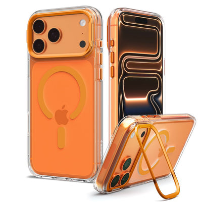 Spigen Ultra Hybrid Optik S MagSafe Case for iPhone 18 Pro / 17 Pro - Transparent Orange