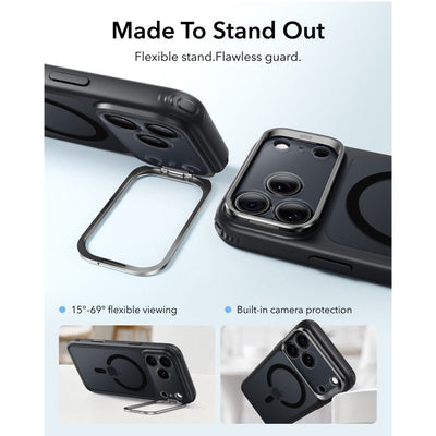 ESR Classic Hybrid Kickstand MagSafe Case for iPhone 18 Pro / 17 Pro - Black