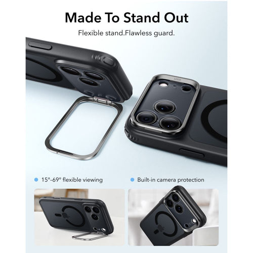 ESR Classic Hybrid Kickstand MagSafe Case for iPhone 18 Pro / 17 Pro - Black