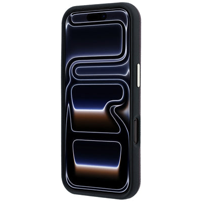 Guess Grained Round Strass Logo MagSafe Case for iPhone 18 Pro Max / 17 Pro Max - Burgundy